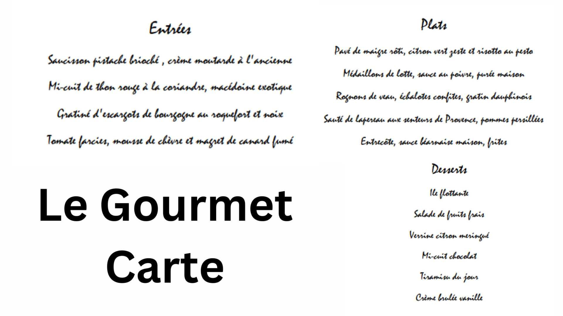 Le Gourmet Menu Prix Et Carte France Mis Jour Pour 2024   Le Gourmet Carte 