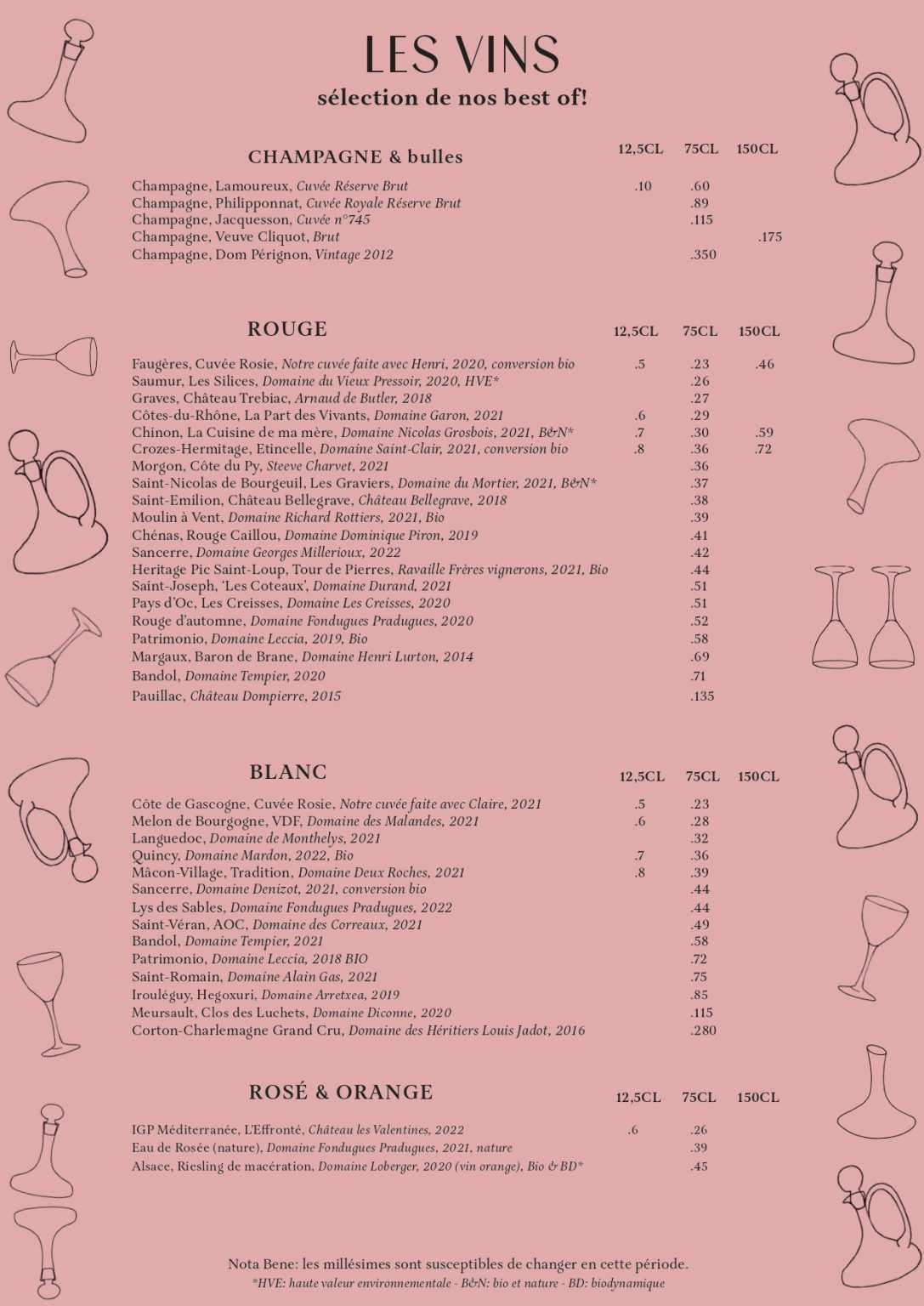 Brasserie Rosie Menu Prix Paris 2024 et Photos