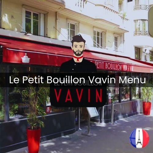 Le Petit Bouillon Vavin Menu Prix Paris 2024 et Photos