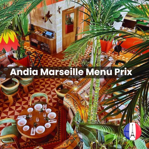 Andia Marseille Menu prix