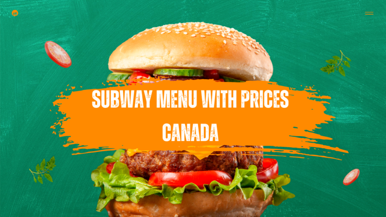 SUBWAY MENU