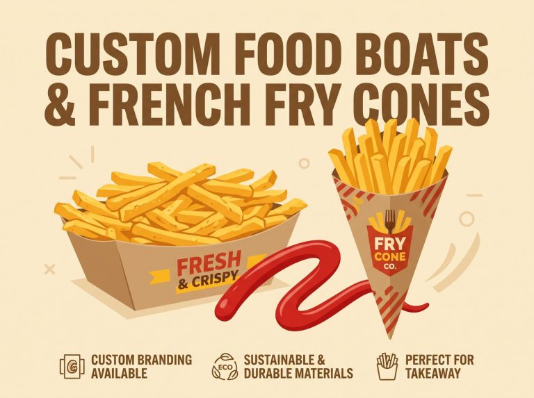 Custom Food Boats & Custom French Fry Cones: The Smart Way to Brand Your Street Food